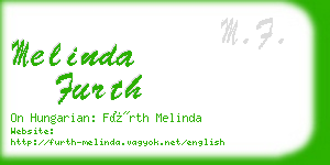melinda furth business card